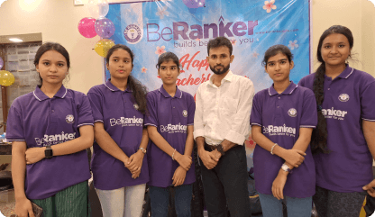 Group of female BeRanker students celebrating their achievements