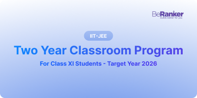 Two Year IIT-JEE and WBJEE 2026 Classroom Program for Class XI Students