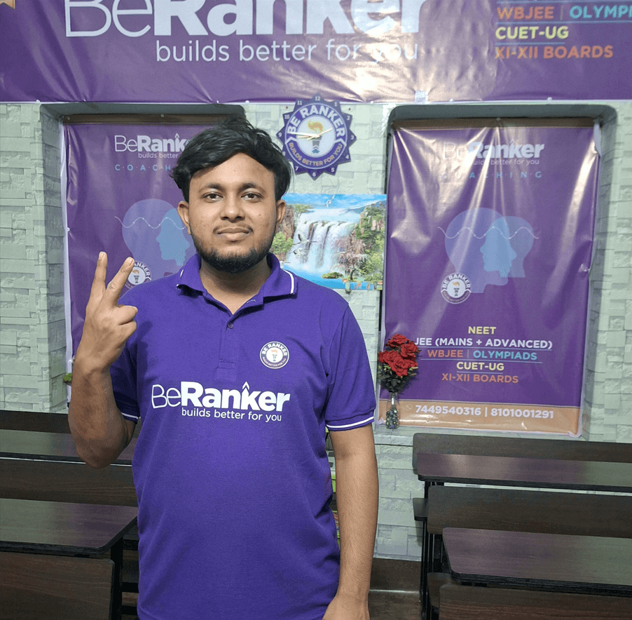 Md Kaif from BeRanker, Top Ranker in WBJEE 2024 with a rank of 48